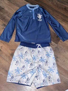 Toddlers Bluey Two-Piece Swimsuit Set
